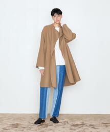 AEWEN MATOPH | ＜AEWEN MATOPH（イウエン マトフ）＞W/N スリット リバーコート†(ノーカラーコート)