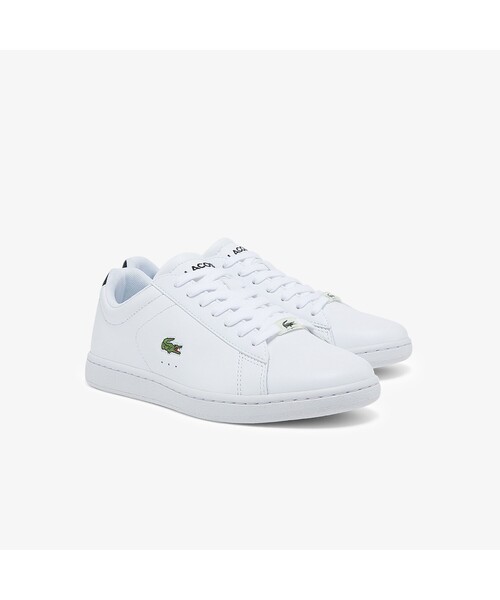 LACOSTE（ラコステ）の「ウィンメンズ CARNABY EVO 0121 2（スニーカー・レディース・ホワイト×ブラック/ホワイト×ピンク・24.0cm/23.5cm/22.5cm/23.0cm/24.5cm）」の3枚目の写真