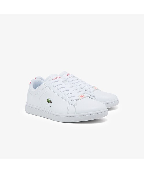 LACOSTE（ラコステ）の「ウィンメンズ CARNABY EVO 0121 2（スニーカー・レディース・ホワイト×ブラック/ホワイト×ピンク・24.0cm/23.5cm/22.5cm/23.0cm/24.5cm）」の8枚目の写真