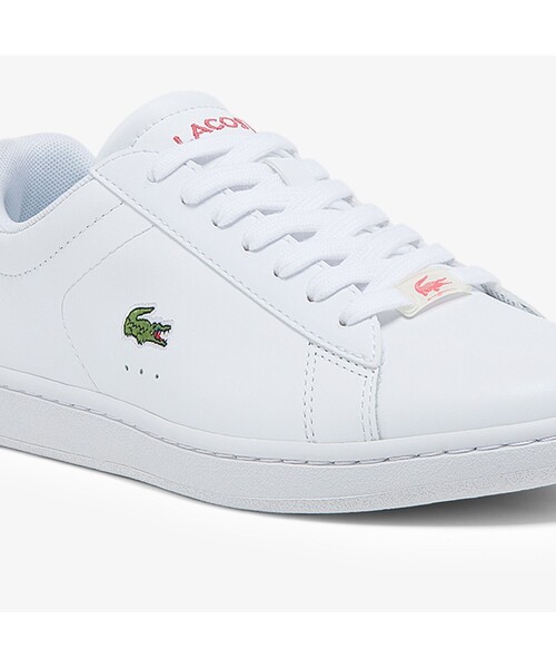 LACOSTE（ラコステ）の「ウィンメンズ CARNABY EVO 0121 2（スニーカー・レディース・ホワイト×ブラック/ホワイト×ピンク・24.0cm/23.5cm/22.5cm/23.0cm/24.5cm）」の6枚目の写真