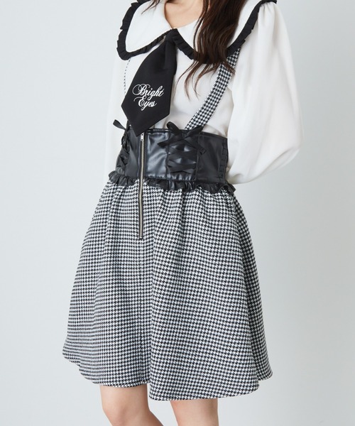 Ank Rouge(アンクルージュ)の「コルセットスピンドルスカート(スカート・レディース・ブラック/ピンク/A・M)」の1枚目の写真