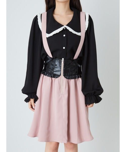 Ank Rouge(アンクルージュ)の「コルセットスピンドルスカート(スカート・レディース・ブラック/ピンク/A・M)」の10枚目の写真