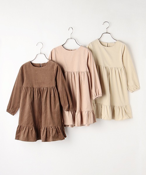 b・ROOM(ビールーム)の「コーデュロイティアードフリルワンピース【PTPR】(ワンピース・キッズ・ピンク/キャメル/アイボリー・120cm/110cm/100cm/130cm/140cm)」の13枚目の写真