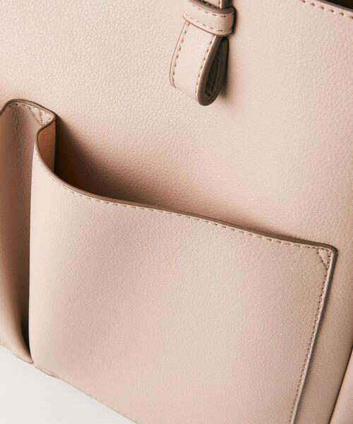 THE STATION STORE（ザ ステーション ストア）の「＜closet story（クローゼットストーリー）＞ダブルポケット トートバッグ（トートバッグ・レディース・ライトグレー/ベージュ/モカ・FREE）」の8枚目の写真