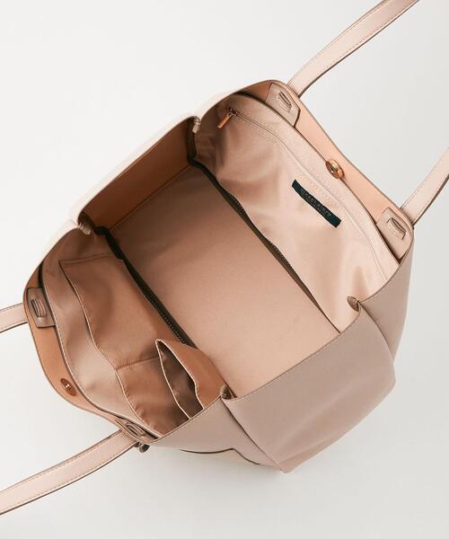 THE STATION STORE（ザ ステーション ストア）の「＜closet story（クローゼットストーリー）＞ダブルポケット トートバッグ（トートバッグ・レディース・ライトグレー/ベージュ/モカ・FREE）」の9枚目の写真