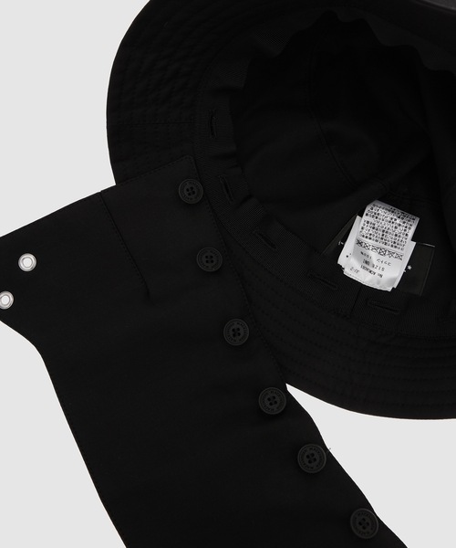 A-COLD-WALL*（アコールドウォール）の「MACKINTOSH BUCKET HAT（ハット・メンズ・ブラック/チャコール・ONE SIZE）」の5枚目の写真