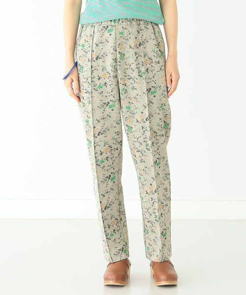 BEAMS BOY（ビームスボーイ）の「BEAMS BOY / ボーイ チャイナ ジャカード スラックス イージーパンツ（スラックス・レディース・ライトグレー/ロイヤルブルー・ONE SIZE）」の9枚目の写真