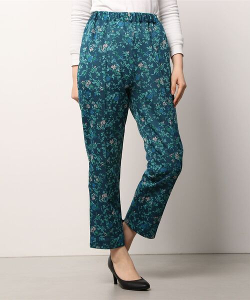 BEAMS BOY（ビームスボーイ）の「BEAMS BOY / ボーイ チャイナ ジャカード スラックス イージーパンツ（スラックス・レディース・ライトグレー/ロイヤルブルー・ONE SIZE）」の8枚目の写真