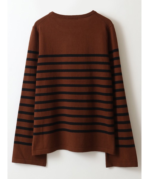 enchainement(アンシェヌマン)の「C/Cashmere Border PO(ニット/セーター・レディース・ブラック/ブラウン/オフホワイト・フリー)」の5枚目の写真