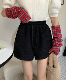 カットオフハイウエストボアショートパンツ