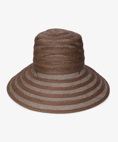 Chapeau d' O（シャポードオー）の「Chapeau d' O See-Through Paper Capeline（ハット・レディース・ベージュ/ブラウン/オレンジ・M/57.5cm）」の5枚目の写真