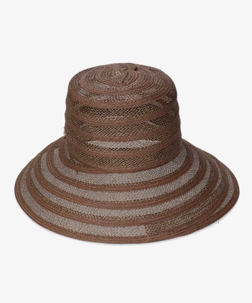 Chapeau d' O（シャポードオー）の「Chapeau d' O See-Through Paper Capeline（ハット・レディース・ベージュ/ブラウン/オレンジ・M/57.5cm）」の7枚目の写真