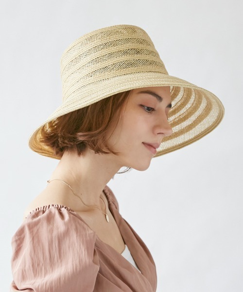 Chapeau d' O（シャポードオー）の「Chapeau d' O See-Through Paper Capeline（ハット・レディース・ベージュ/ブラウン/オレンジ・M/57.5cm）」の15枚目の写真