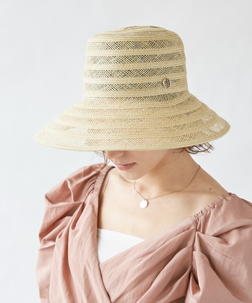Chapeau d' O（シャポードオー）の「Chapeau d' O See-Through Paper Capeline（ハット・レディース・ベージュ/ブラウン/オレンジ・M/57.5cm）」の16枚目の写真