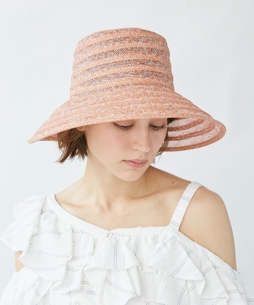 Chapeau d' O（シャポードオー）の「Chapeau d' O See-Through Paper Capeline（ハット・レディース・ベージュ/ブラウン/オレンジ・M/57.5cm）」の21枚目の写真