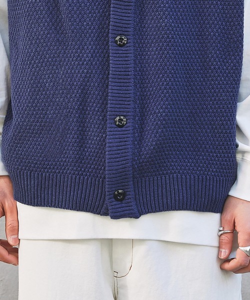 セール】【Snap club】ワンポイント刺繍ニットベスト