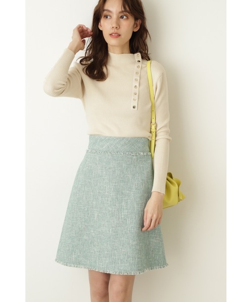 JILL STUART(ジルスチュアート)の「◆ガレットニット(ニット/セーター・レディース・ベージュ/パープル/ネイビー・FREE)」の4枚目の写真