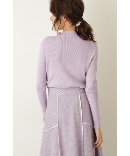 JILL STUART(ジルスチュアート)の「◆ガレットニット(ニット/セーター・レディース・ベージュ/パープル/ネイビー・FREE)」の7枚目の写真