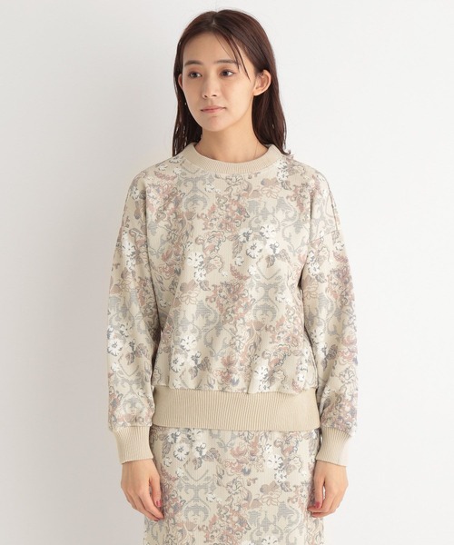 Andemiu(アンデミュウ)の「【セットアップ対応】ゴブランプルオーバー266457(スウェット・レディース・グレー/イエロー/ライトベージュ・FREE)」の16枚目の写真