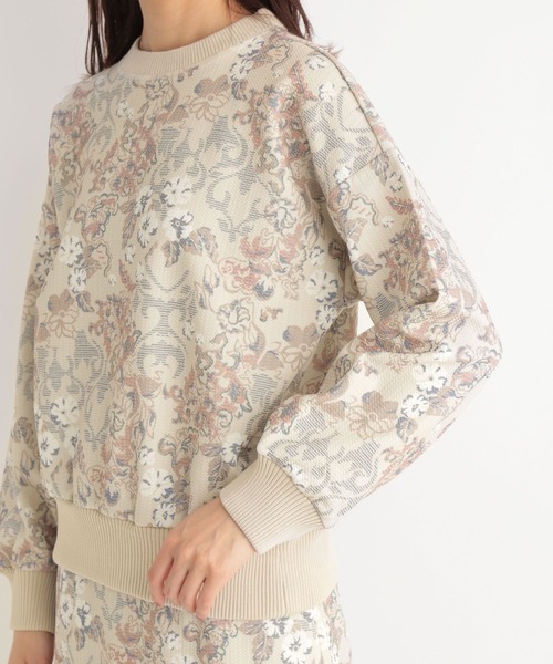 Andemiu(アンデミュウ)の「【セットアップ対応】ゴブランプルオーバー266457(スウェット・レディース・グレー/イエロー/ライトベージュ・FREE)」の21枚目の写真