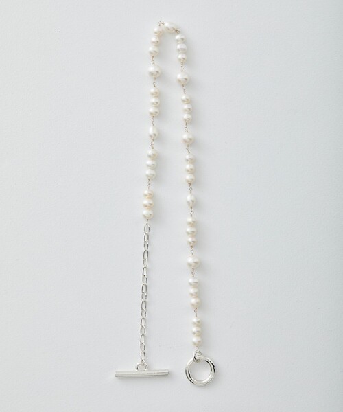 LiNoH(リノー)の「FUSION PEARL NECKLACE(ネックレス・メンズ・ホワイト・FREE)」の10枚目の写真