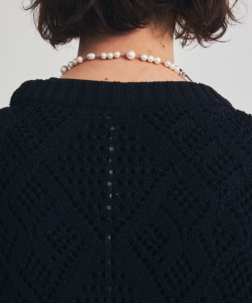 LiNoH(リノー)の「FUSION PEARL NECKLACE(ネックレス・メンズ・ホワイト・FREE)」の13枚目の写真