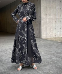 &g'aime | 【&g'aime】花柄ロングワンピース(ワンピース)