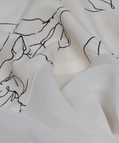 &g'aime（アンジェム）の「【＆g'aime】花柄ロングワンピース（ワンピース・レディース・ホワイト/ブラック・FREE）」の20枚目の写真