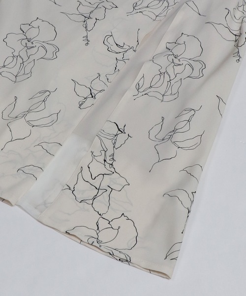 &g'aime（アンジェム）の「【＆g'aime】花柄ロングワンピース（ワンピース・レディース・ホワイト/ブラック・FREE）」の8枚目の写真