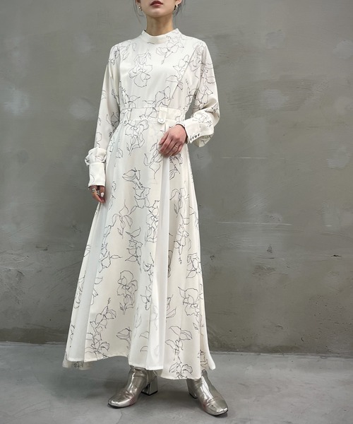 &g'aime 花柄ワンピース ¥14,080 &g'aime（アンジェム）の「【＆g'aime】花柄ロングワンピース
