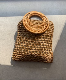 Chez toi | ラタン丸ハンドルショルダーバッグ(かごバッグ)