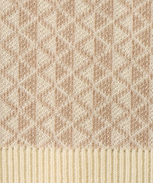 libelle more（リベル モア）の「幾何学柄ショート丈ベスト（ベスト・レディース・ブラック/ライトグレー/アイボリー/カーキ・M）」の8枚目の写真