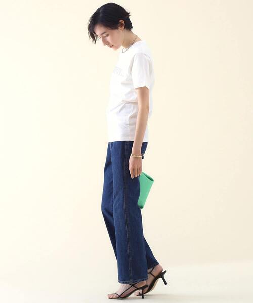 martinique(マルティニーク)の「LES PETITS BASICS/<別注>T-shirt Off White Body(Tシャツ/カットソー・レディース・ライラック/ブラック・XS)」の10枚目の写真