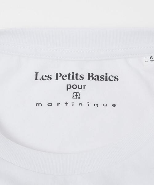 martinique(マルティニーク)の「LES PETITS BASICS/<別注>T-shirt Off White Body(Tシャツ/カットソー・レディース・ライラック/ブラック・XS)」の6枚目の写真