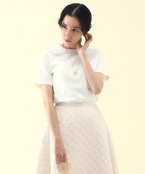 martinique(マルティニーク)の「LES PETITS BASICS/<別注>T-shirt Off White Body(Tシャツ/カットソー・レディース・ライラック/ブラック・XS)」の7枚目の写真