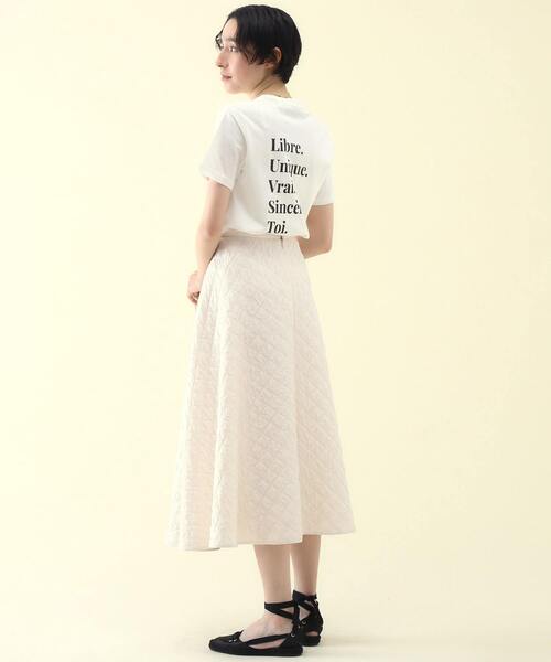 martinique(マルティニーク)の「LES PETITS BASICS/<別注>T-shirt Off White Body(Tシャツ/カットソー・レディース・ライラック/ブラック・XS)」の9枚目の写真