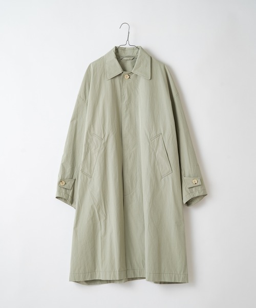 WHIMSIC(ウィムジック)の「【WHIMSIC】ステンカラーコート(テーラードジャケット・レディース・ベージュ/ミント・FREE)」の5枚目の写真