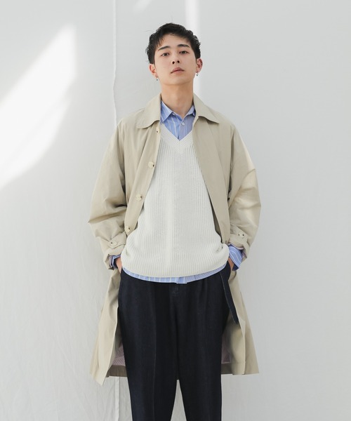 WHIMSIC(ウィムジック)の「【WHIMSIC】ステンカラーコート(テーラードジャケット・レディース・ベージュ/ミント・FREE)」の18枚目の写真