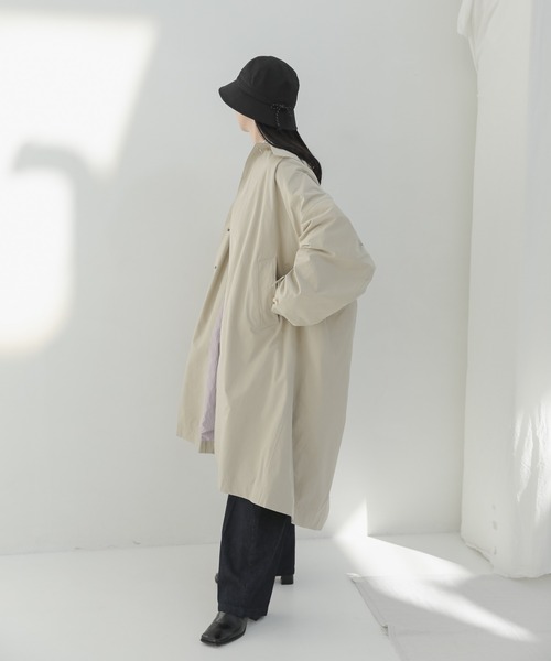 WHIMSIC(ウィムジック)の「【WHIMSIC】ステンカラーコート(テーラードジャケット・レディース・ベージュ/ミント・FREE)」の13枚目の写真