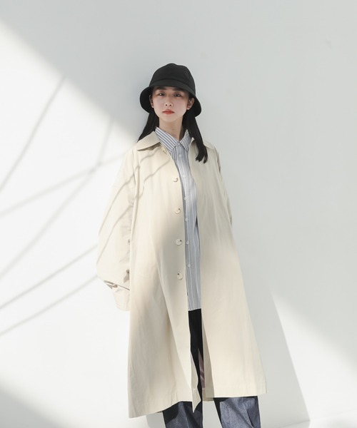 WHIMSIC(ウィムジック)の「【WHIMSIC】ステンカラーコート(テーラードジャケット・レディース・ベージュ/ミント・FREE)」の14枚目の写真