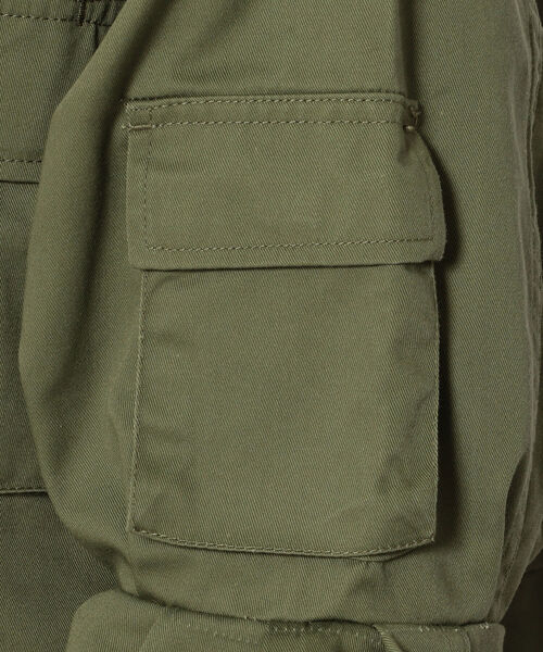 RehersalL（リハーズオール）の「rehersall／リハーズオール/BDUフリルジャケット（ノーカラージャケット・レディース・カーキ・FREE）」の8枚目の写真