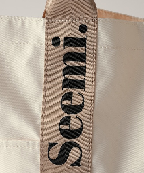 Seemi. byNICECLAUP（ シーミーバイナイスクラップ）の「Seemi.トートバック（トートバッグ・レディース・ブラック/アイボリー・FREE）」の6枚目の写真