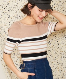 ボートネックウォッシャブルニット