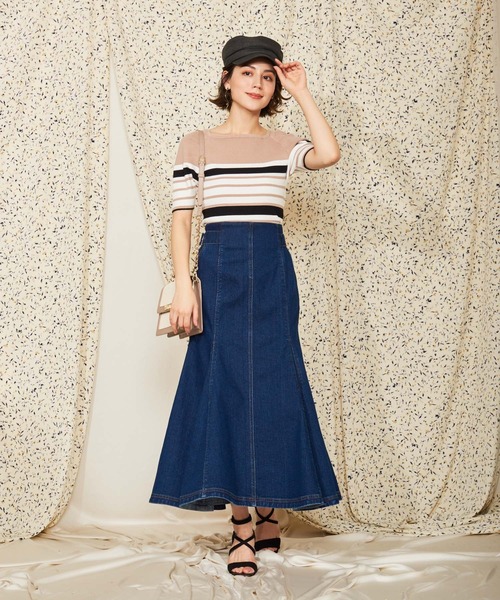 NOELA（ノエラ）の「ボートネックウォッシャブルニット（ニット/セーター・レディース・その他1/オレンジ/ベージュ/ブラック/オフホワイト・フリー）」の13枚目の写真