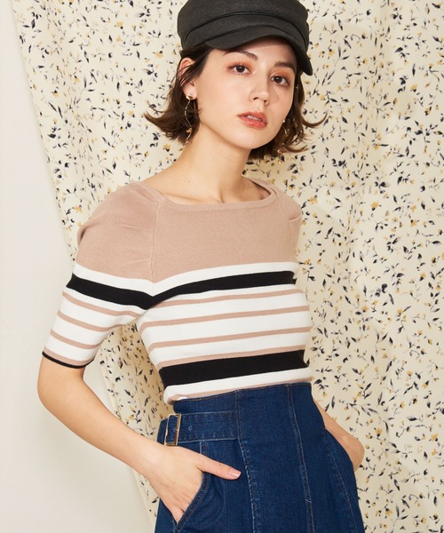 NOELA（ノエラ）の「ボートネックウォッシャブルニット（ニット/セーター・レディース・その他1/オレンジ/ベージュ/ブラック/オフホワイト・フリー）」の22枚目の写真