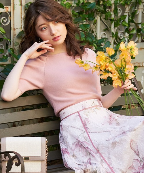 NOELA（ノエラ）の「ボートネックウォッシャブルニット（ニット/セーター・レディース・その他1/オレンジ/ベージュ/ブラック/オフホワイト・フリー）」の10枚目の写真