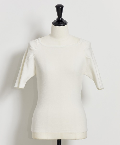 NOELA（ノエラ）の「ボートネックウォッシャブルニット（ニット/セーター・レディース・その他1/オレンジ/ベージュ/ブラック/オフホワイト・フリー）」の21枚目の写真