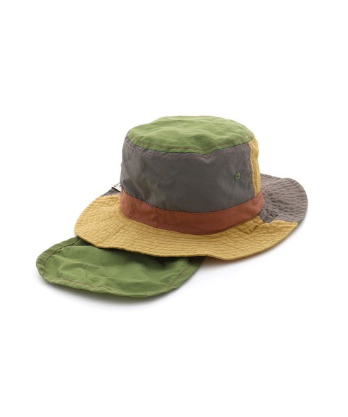 MAKE YOUR DAY(メイクユアデイ)の「日よけ付きナイロンハット(ハット・キッズ・マスタード/ネイビー/オレンジ・59/50/54/56/52/48/46)」の13枚目の写真