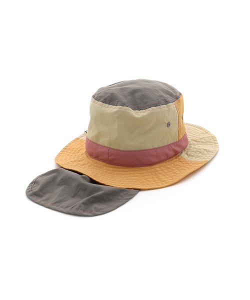 MAKE YOUR DAY(メイクユアデイ)の「日よけ付きナイロンハット(ハット・キッズ・マスタード/ネイビー/オレンジ・59/50/54/56/52/48/46)」の15枚目の写真
