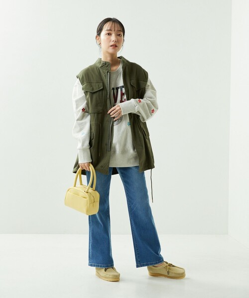 FREAK'S STORE（フリークスストア）の「M-65ベスト（ベスト・レディース・ブラック/オリーブ・ﾌﾘ-）」の3枚目の写真